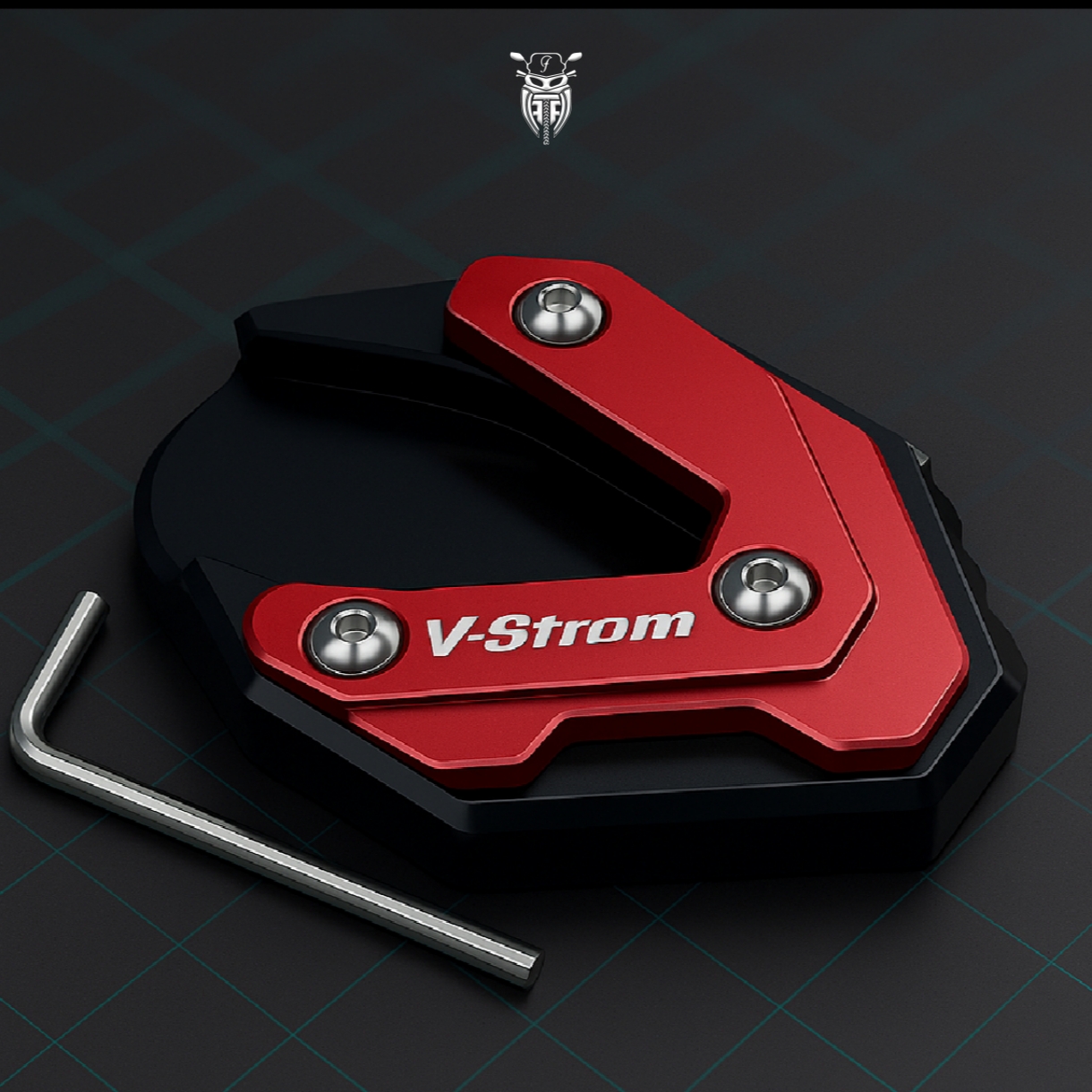 تصویر از کفشک جک الومینیومی V-STROM قرمز