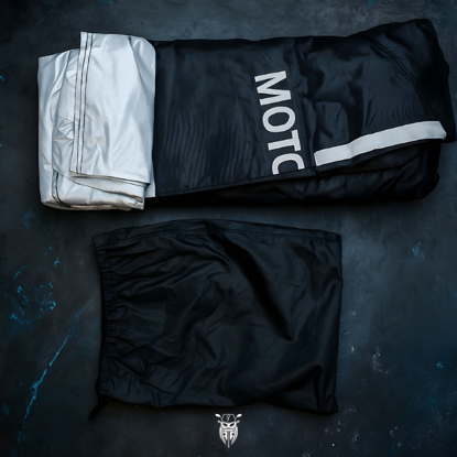 تصویر از چادر ضد آب موتور (با باکس)