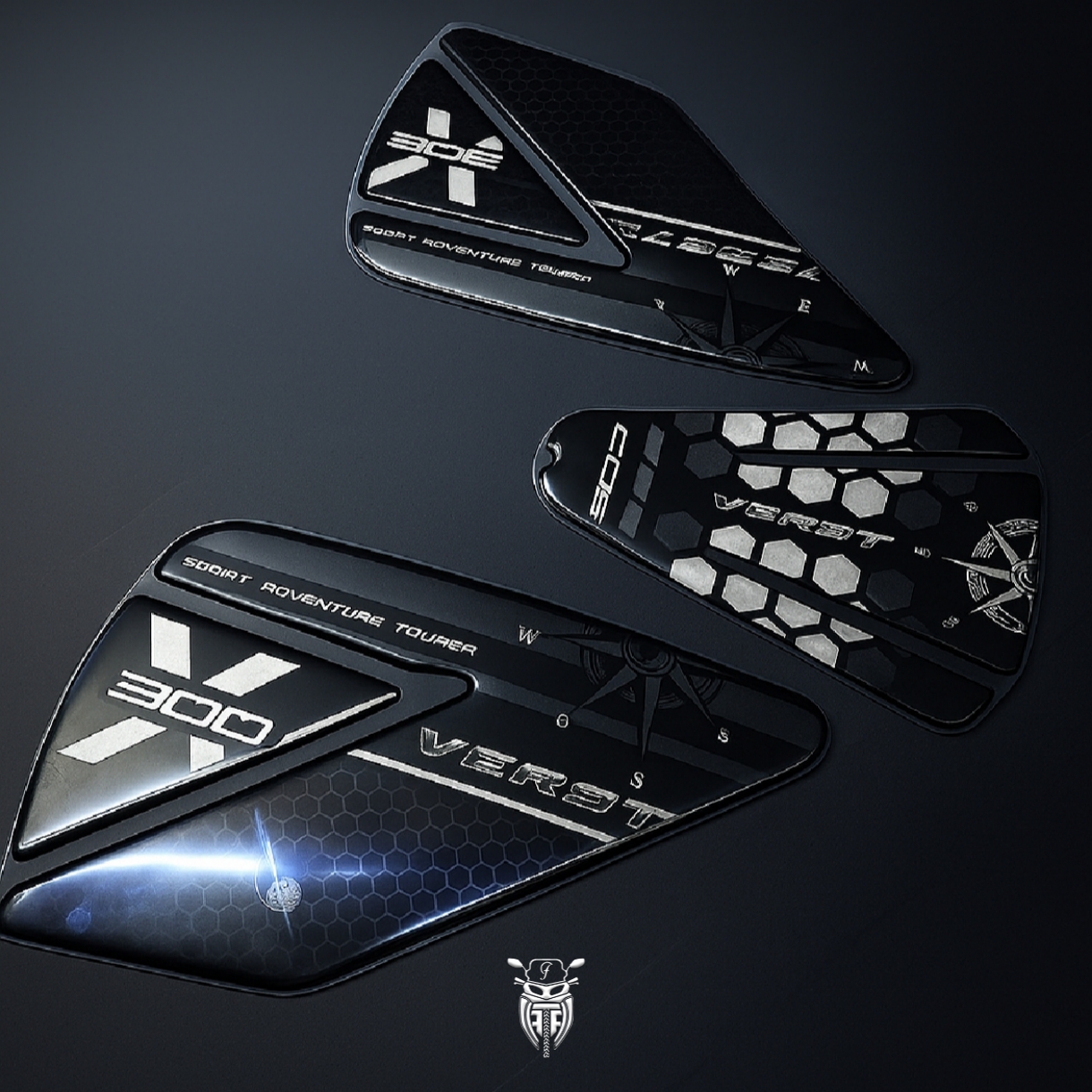 تصویر از پد ژله ای باک و بغل باک ورسیس طرح کربن