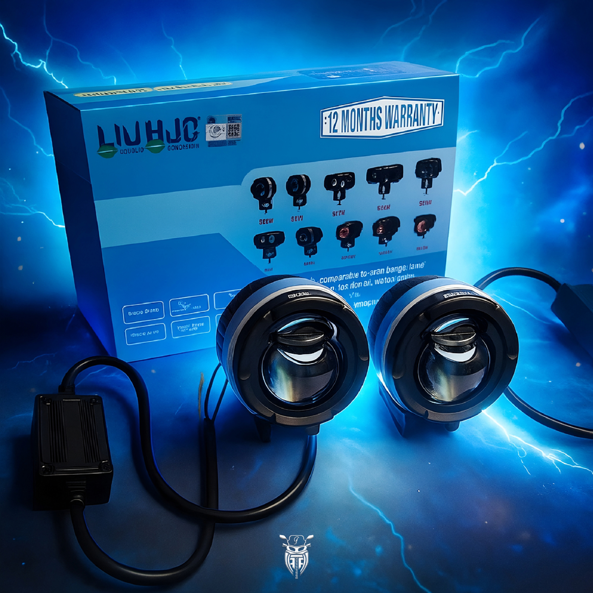 تصویر از پروژکتور گرد نور بالا دار