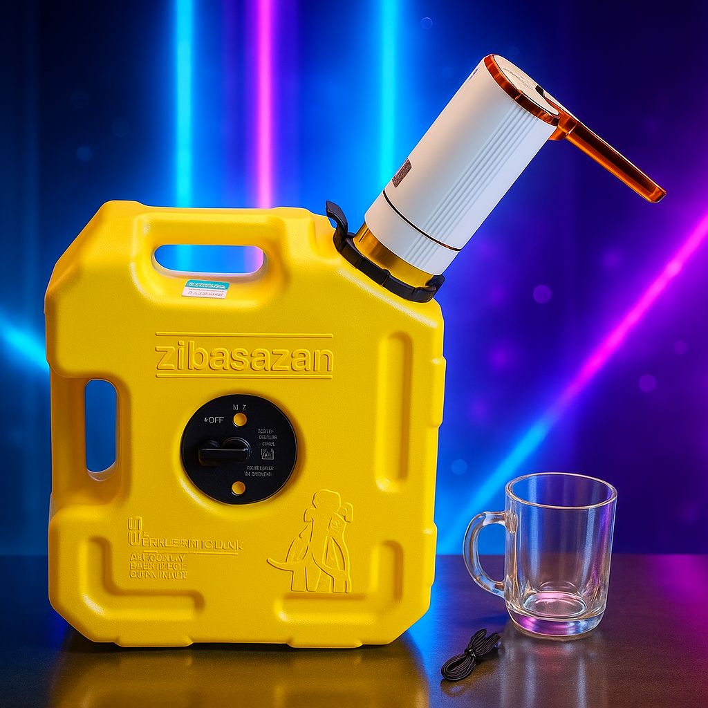 تصویر از پمپ آب گالن و بطری