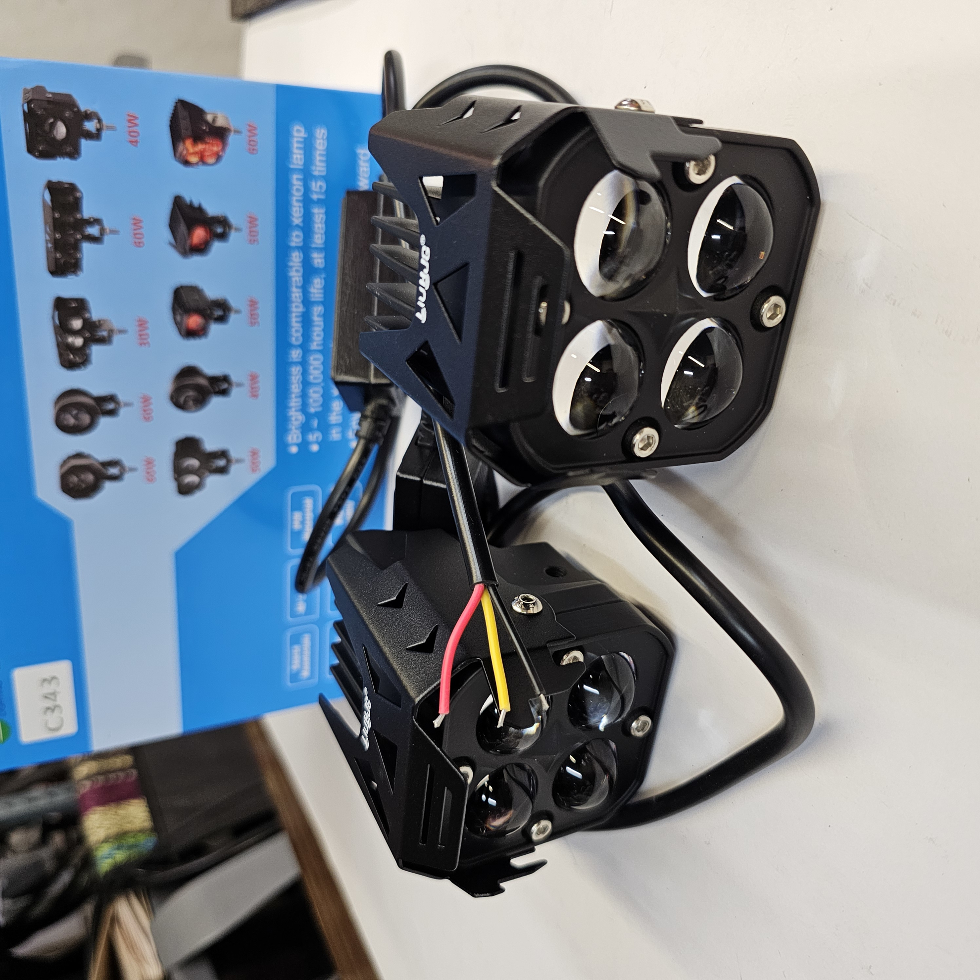 تصویر از پروژکتور 4 لنز 60 وات دیلایت قرمز