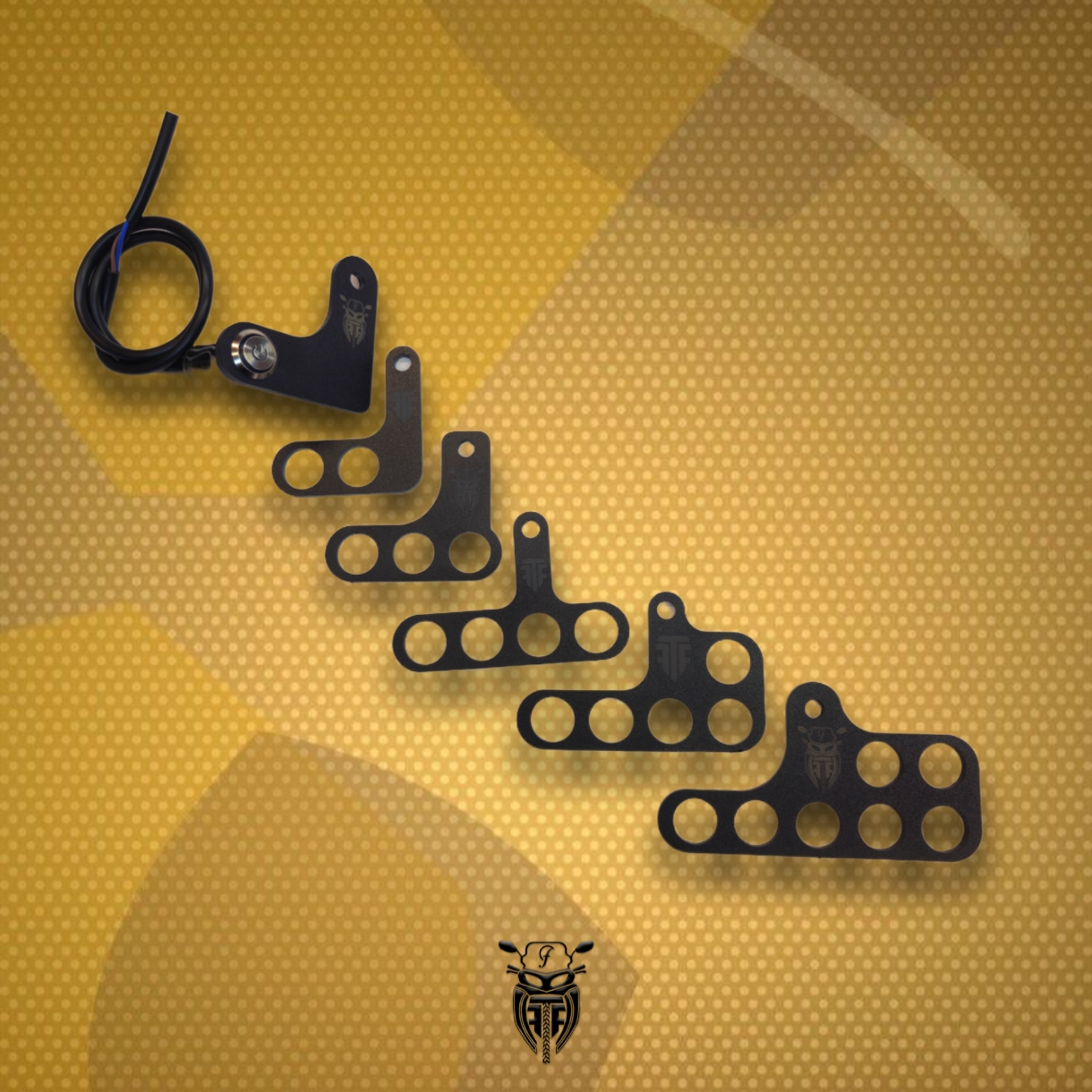 تصویر از پنل کلید روی فرمان FTF  - تک پیچ - 4 تایی با کلید