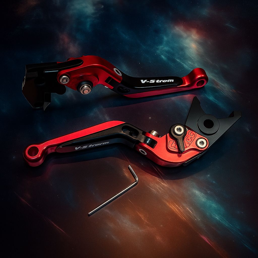 تصویر از کتی کلاچ و ترمز V-STROM قرمز