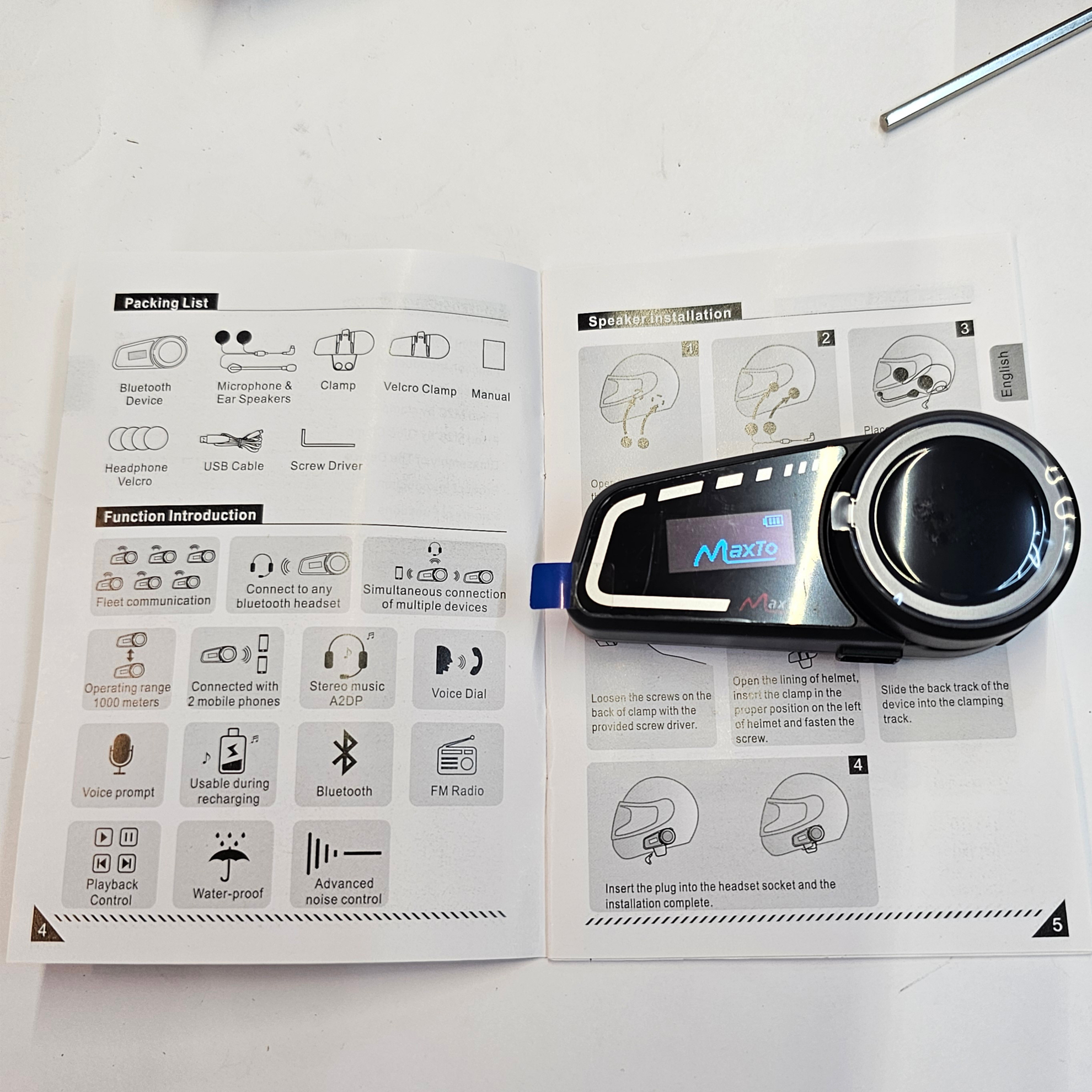 تصویر از بلوتوث کاسکت M2C