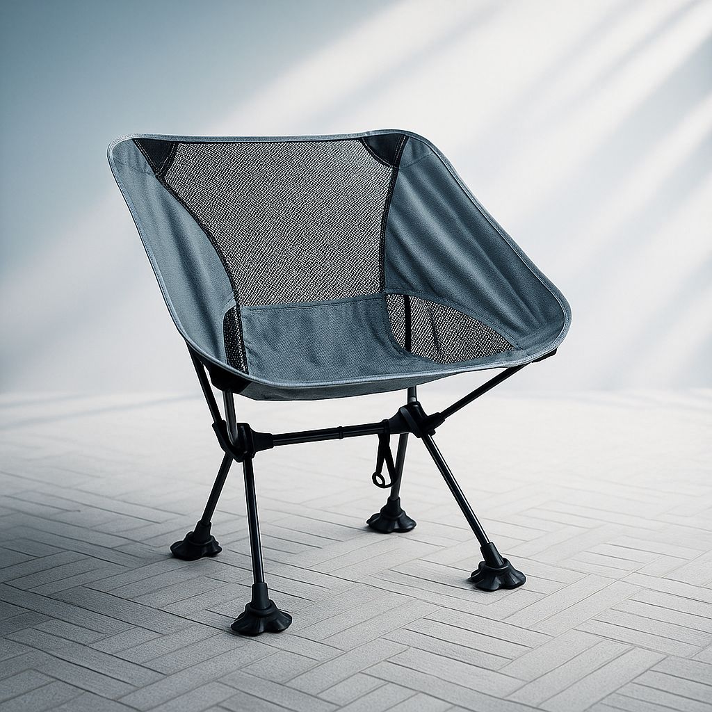 تصویر از صندلی سفری طوسی