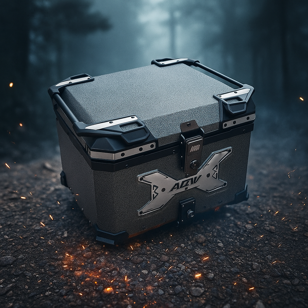 تصویر از تاپ باکس 55 لیتری X  طوسی چکشی