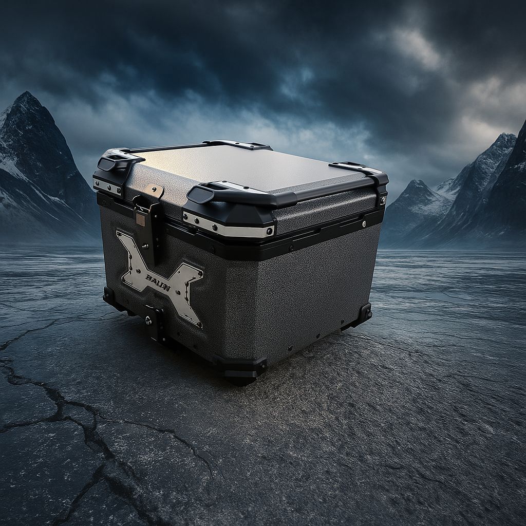 تصویر از تاپ باکس 55 لیتری X  طوسی چکشی