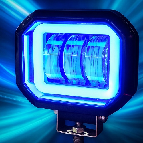 تصویر از پروژکتور مستطیلی نئون آبی