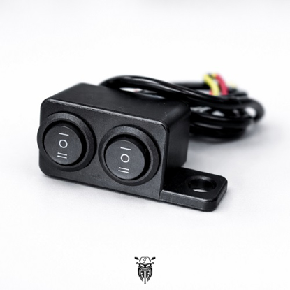 تصویر از کلید دوتایی (نصب روی پیچ آینه)